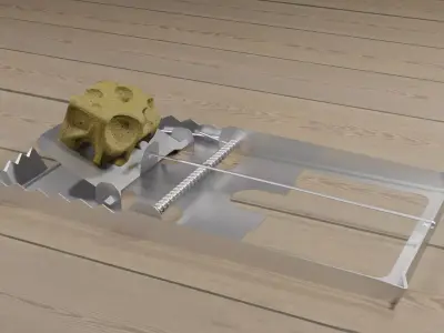 mousetrap Mouse 3D model