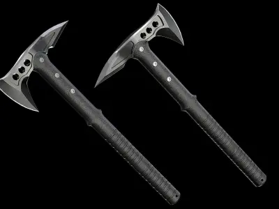Tactical Tomahawk Axe Low-poly 3D model