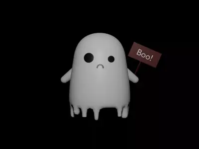 Cute Ghost 3D model purchase