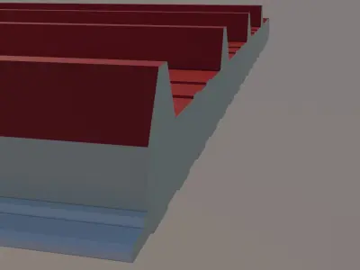 Polyurethane  Sandwich Panel Free 3D model