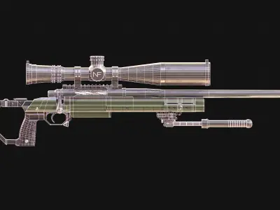 Paladin CheyTac Low-poly 3D model