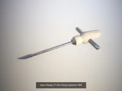 Game Ready Viking Medieval Carpenter Tools 3D Model Pack