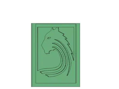 Lion Wave Mold 3D Printable Laser Cut Ready Vector Art 3D model
