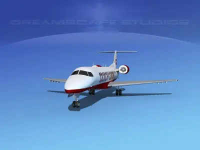 Embraer ERJ-135 Quicklink 3D model