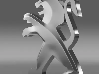 Peugeot Logo 3D model from CGTrader