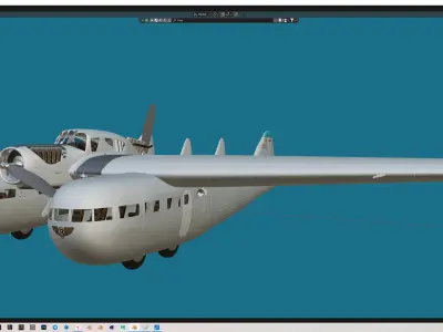 Bleriot-125 Free 3D model