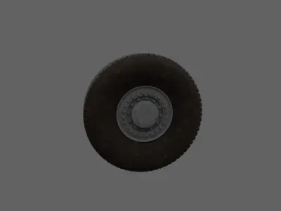 Car tire Free low-poly 3D model