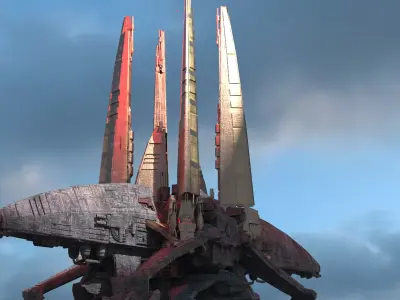 Mining colony Tera Ship 3D model