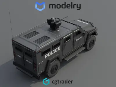 Police Vehicle 3D model buy