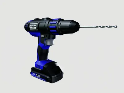 Power Drill 3D model buy
