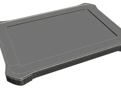 Military Rugged Touchpad Tablet Low-poly 3D model