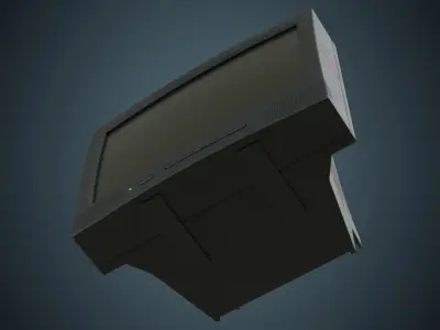 CRT Television 1B Low-poly 3D model