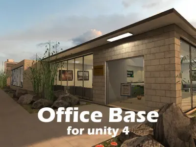 Office Base Low-poly 3D model