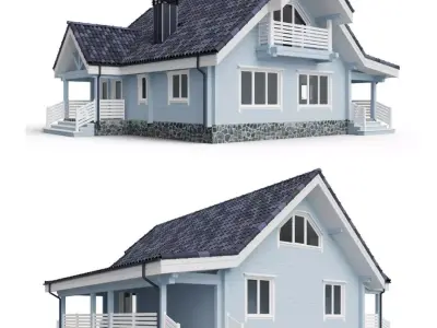 Private house 3D 3D model purchase