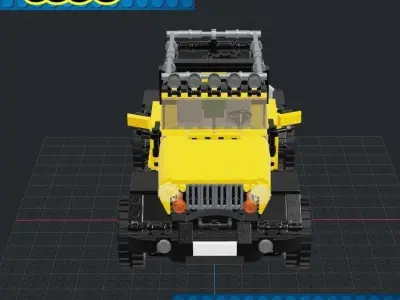 Lego Car - Jeep 4x4 3D print model purchase