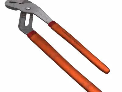Water Pump Plier Low Poly Low-poly 3D model