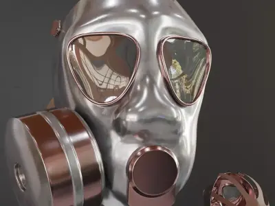 Mk Basemesh Gasmask 003 Free 3D model