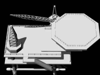 Oil Rig 3D model purchase