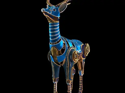 Deer stemapunk 3D model