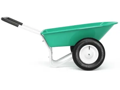 Giantex Large Capacity 2-Wheel Garden Utility Wheelbarrow 3D model