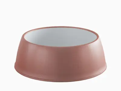 Plastic Dog Bowl B 02 Low-poly 3D model