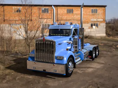 Kenworth W900B JD 3D model