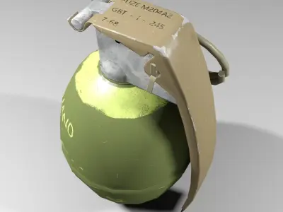 M26A1 Grenade Low-poly 3D model