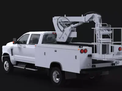 2020 Chevy Silverado Cherry Picker 3D model