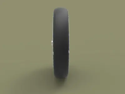 Wheel from record jet car 3D model