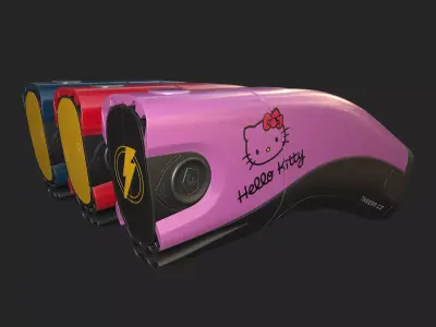 Pbr Taser -Subdivision Model 3D model