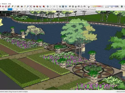 Sketchup Landscape Park 189 3D model