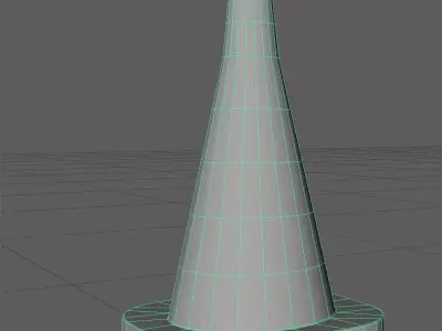 Traffic cone low poly model Low-poly 3D model