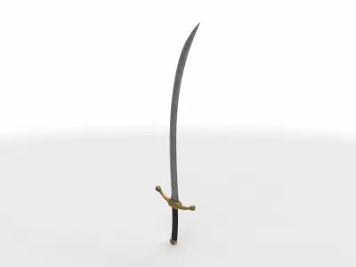 sword sabre 01  3D model