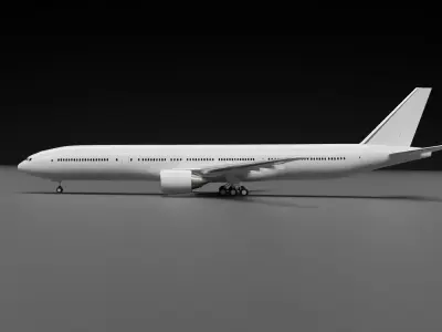 Boeing 777-300ER 3D model buy
