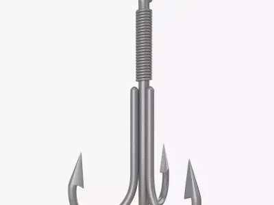 Fishing Hook 3D model purchase