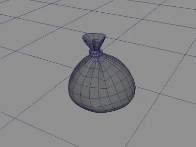 garbage bag Free low-poly 3D model