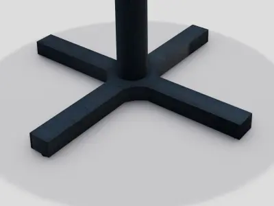 Table 3D Model  Low-poly 3D model