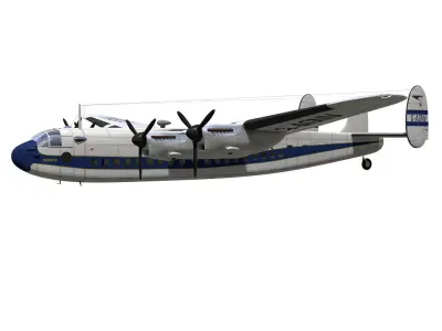 Avro York 3D model purchase