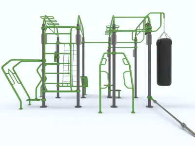 Impulse O-Zone Functional Training System 3D model