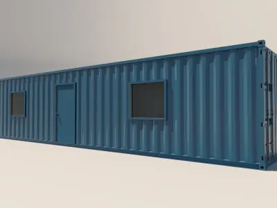 Shipping Container Office  3D model 3D model