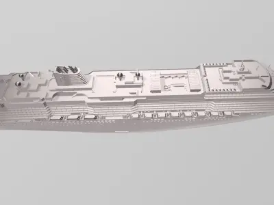 MS Nieuw Statendam Holland America Line cruise ship  3D print model