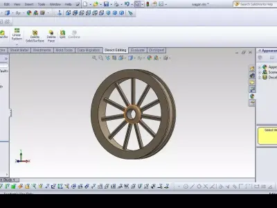 wagon wheel Free 3D model purchase