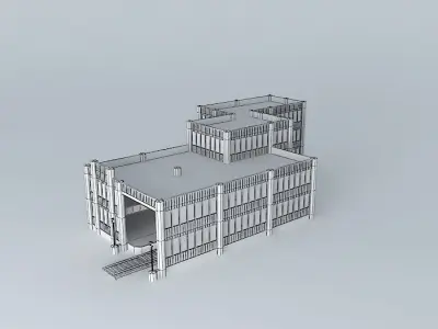 Train Station Free 3D model get