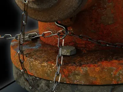 Realistic Fire Hydrant Free 3D model