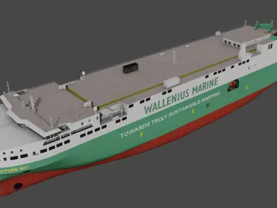  FUTURE WAY Vehicles Carrier  Low-poly 3D model