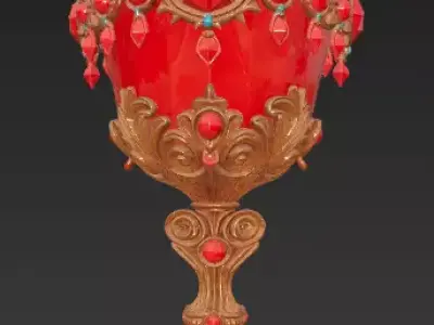 Red cup 3D model