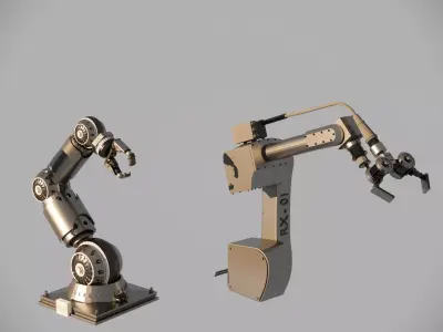 Industrial Robotic Arm Collection 3D model