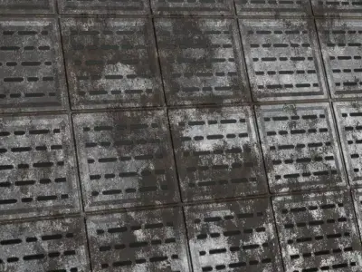Rusty Metal Grill Transparent Industrial PBR Seamless Texture purchase