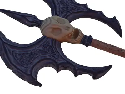 Stylized War-Axe - GameReady Low-poly 3D model