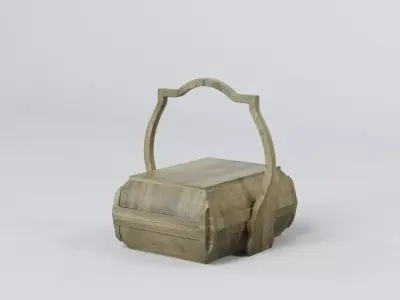 Chinese Antique Basket 01 3D model